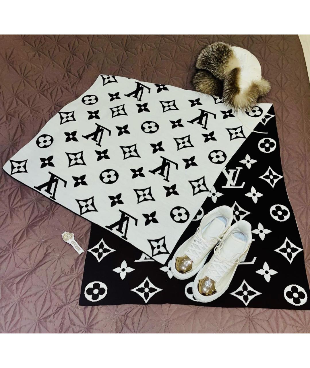 LOUIS VUITTON Мульти шерстяной шарф, фото 5