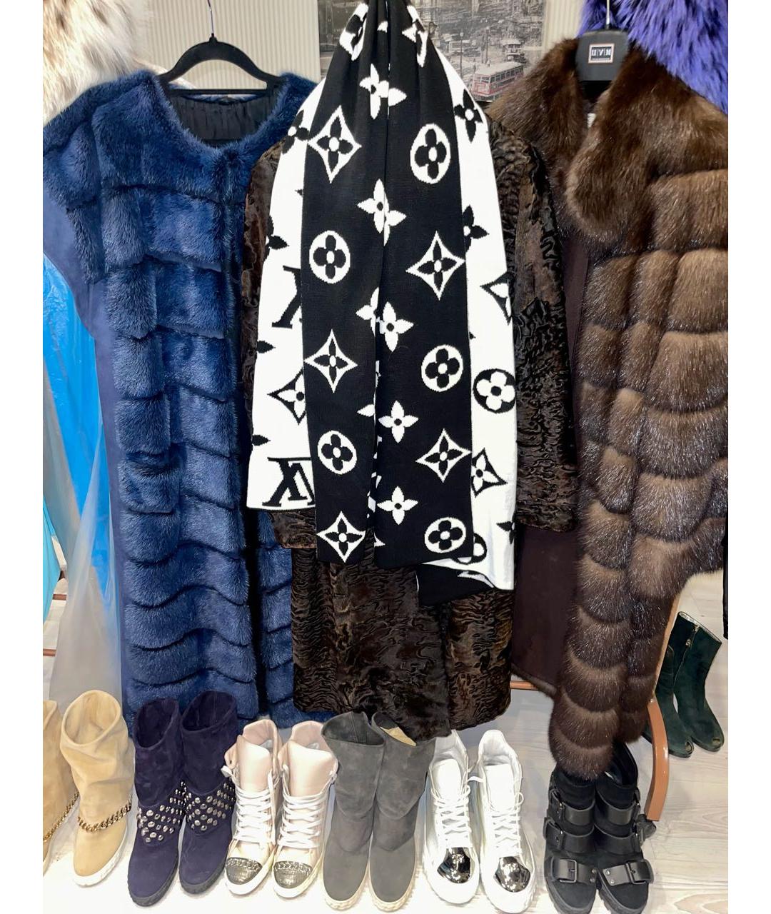 LOUIS VUITTON Мульти шерстяной шарф, фото 4