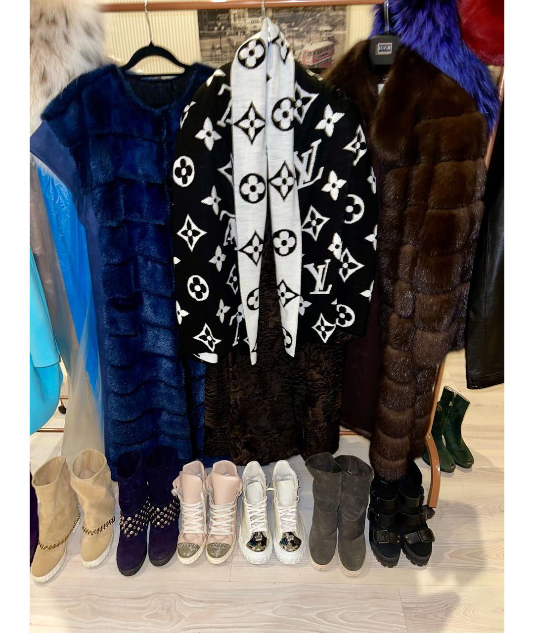 LOUIS VUITTON Мульти шерстяной шарф, фото 3