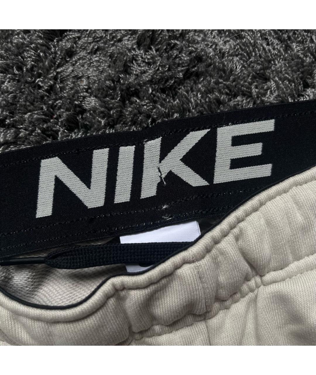 NIKE Бежевые хлопковые повседневные брюки, фото 4