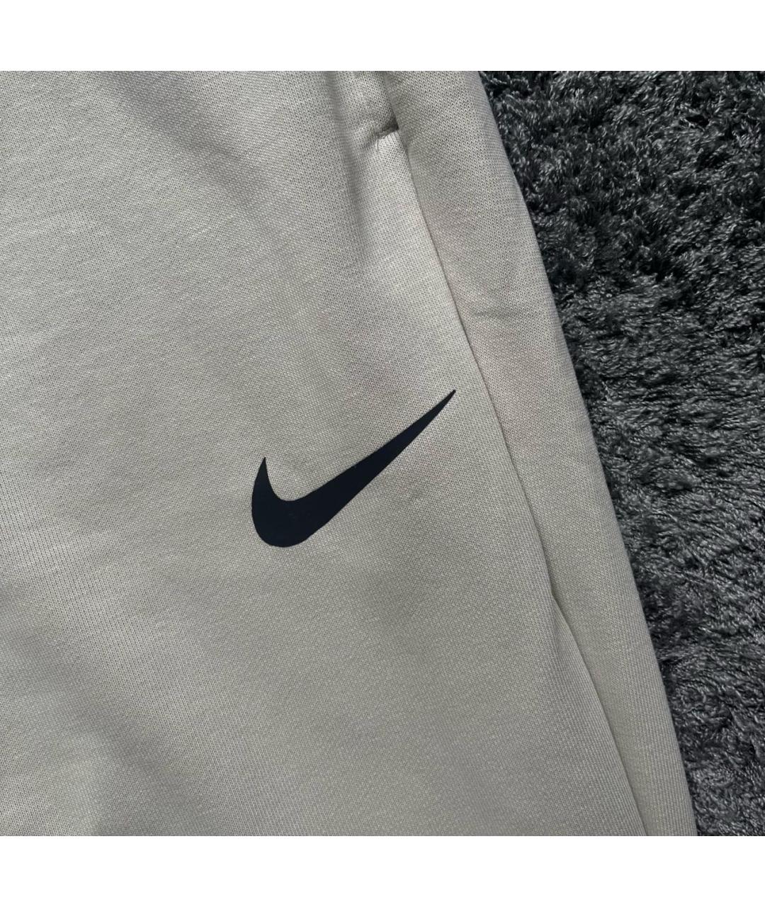 NIKE Бежевые хлопковые повседневные брюки, фото 3