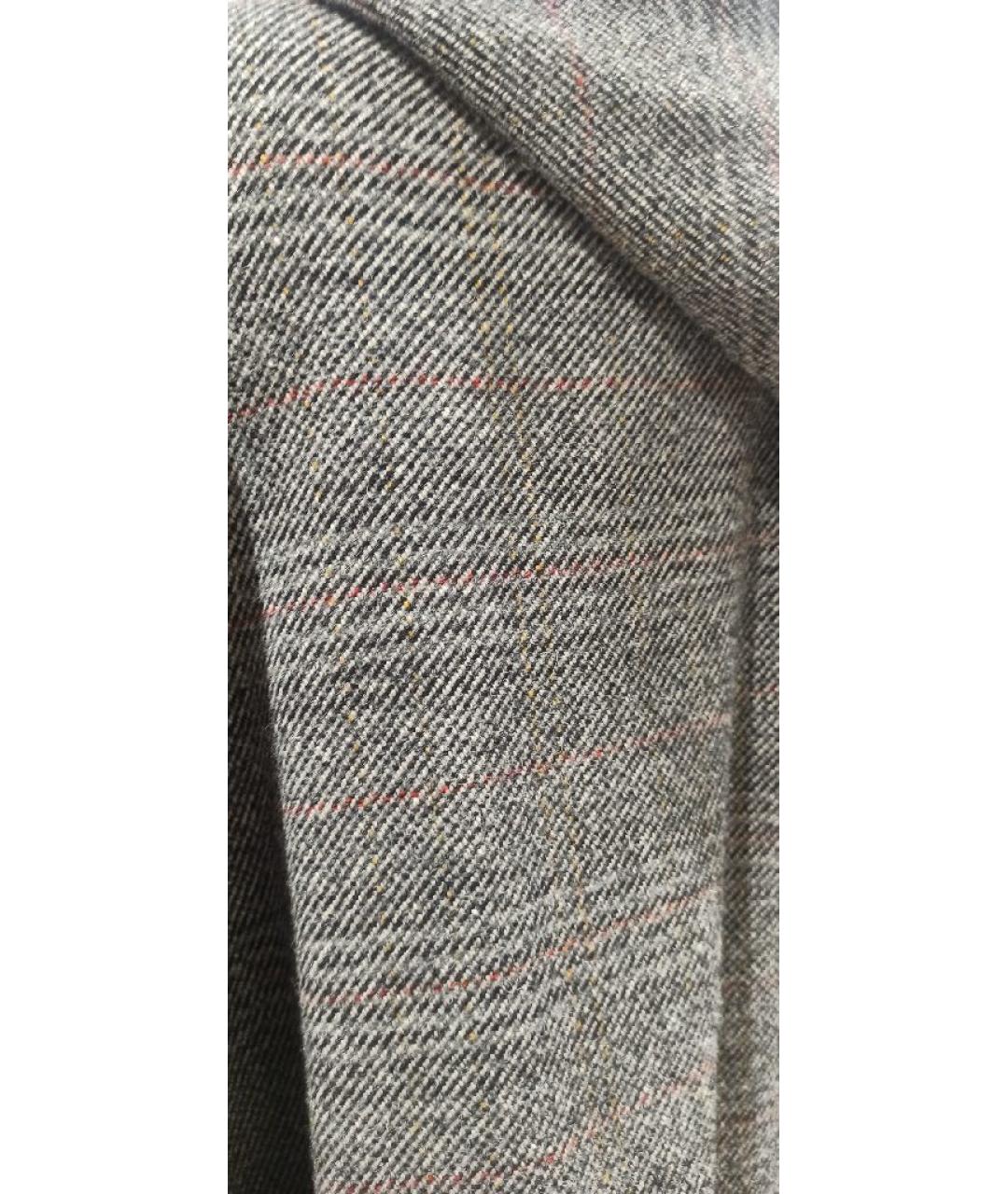 CELINE Коричневое шерстяное пальто, фото 7