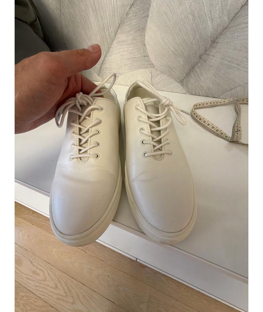 12 STOREEZ Белые кожаные кеды, фото 7