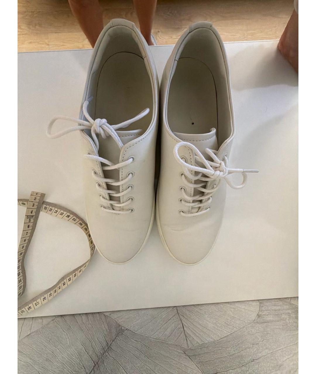 12 STOREEZ Белые кожаные кеды, фото 3