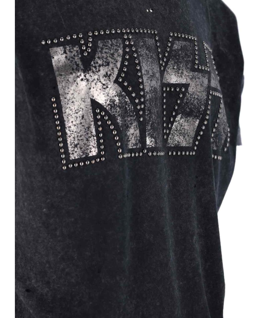 DSQUARED2 Серая хлопковая футболка, фото 3