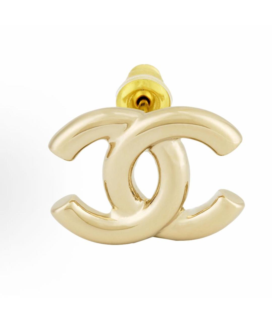 CHANEL Золотые серьги, фото 2
