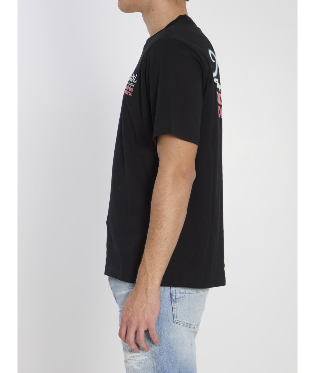 AMIRI Черная хлопковая футболка, фото 4