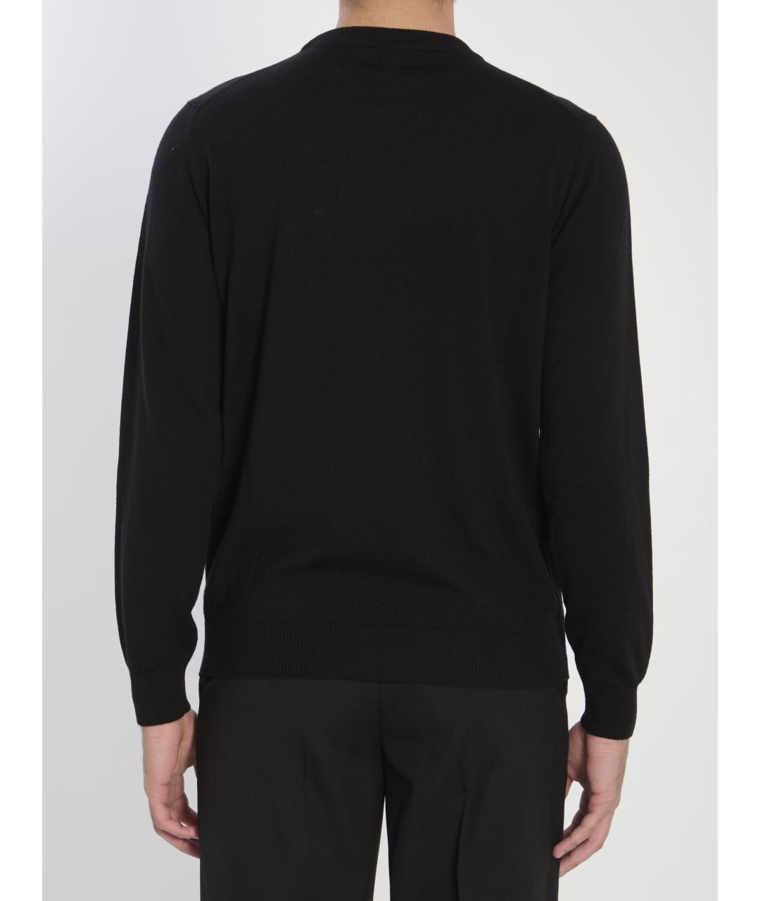 FENDI Черный шерстяной джемпер / свитер, фото 5