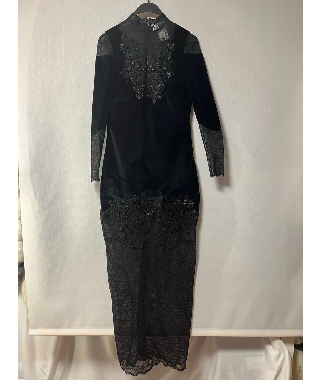 ZUHAIR MURAD Черное бархатное вечернее платье, фото 7