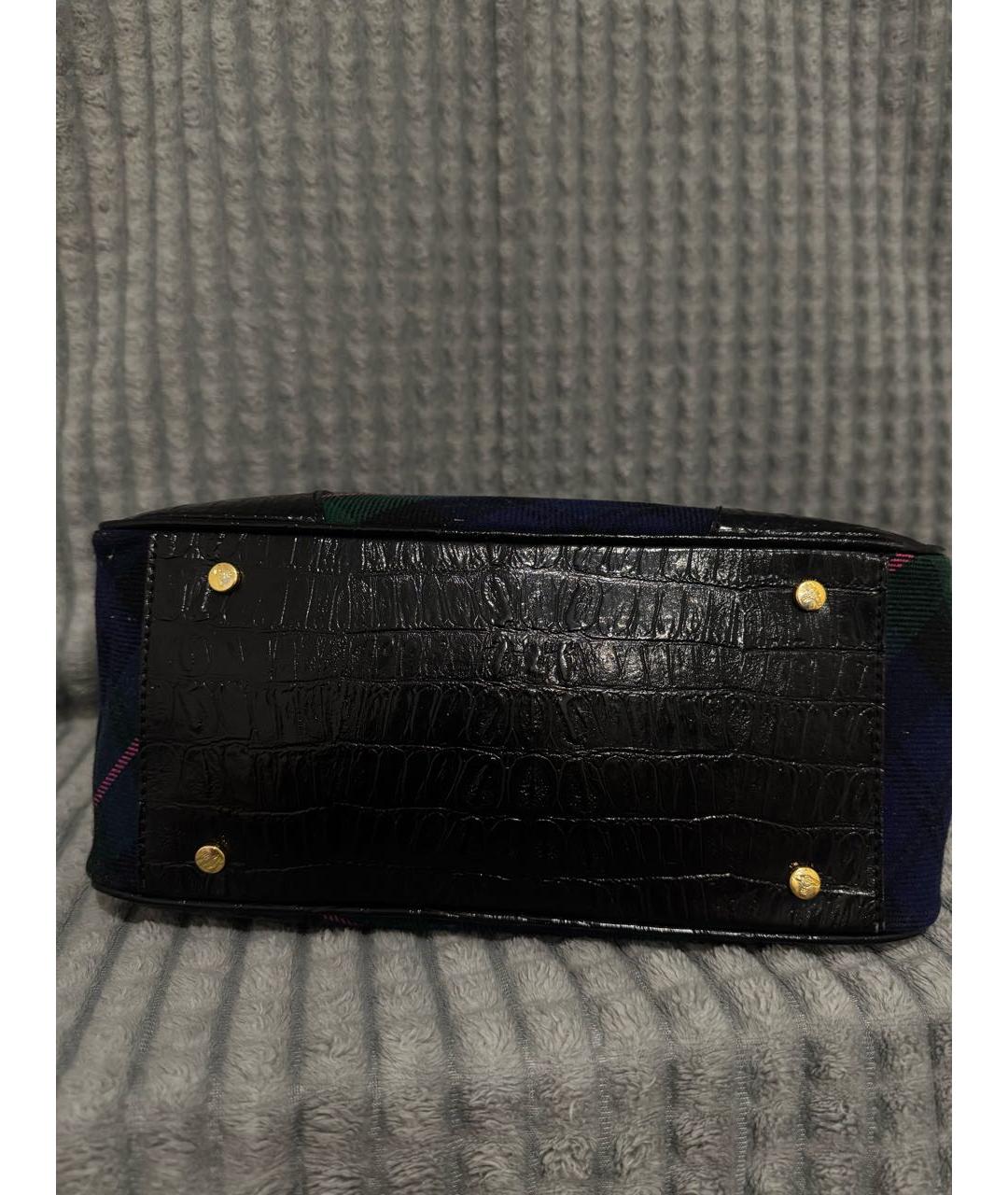 VIVIENNE WESTWOOD Мульти тканевая сумка с короткими ручками, фото 3