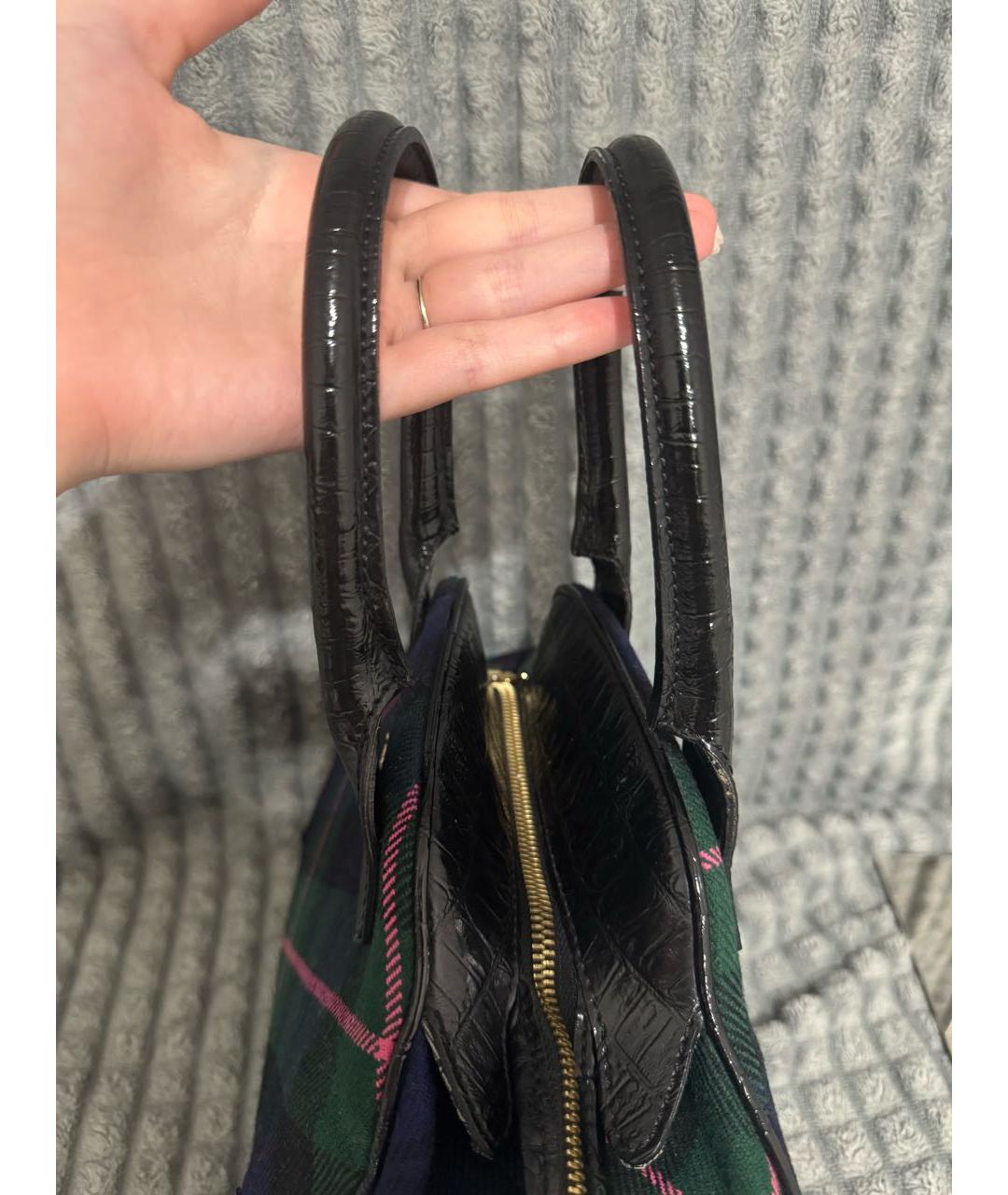 VIVIENNE WESTWOOD Мульти тканевая сумка с короткими ручками, фото 7