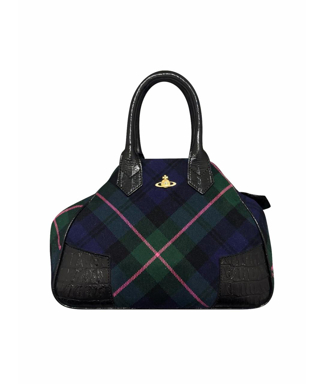 VIVIENNE WESTWOOD Мульти тканевая сумка с короткими ручками, фото 1