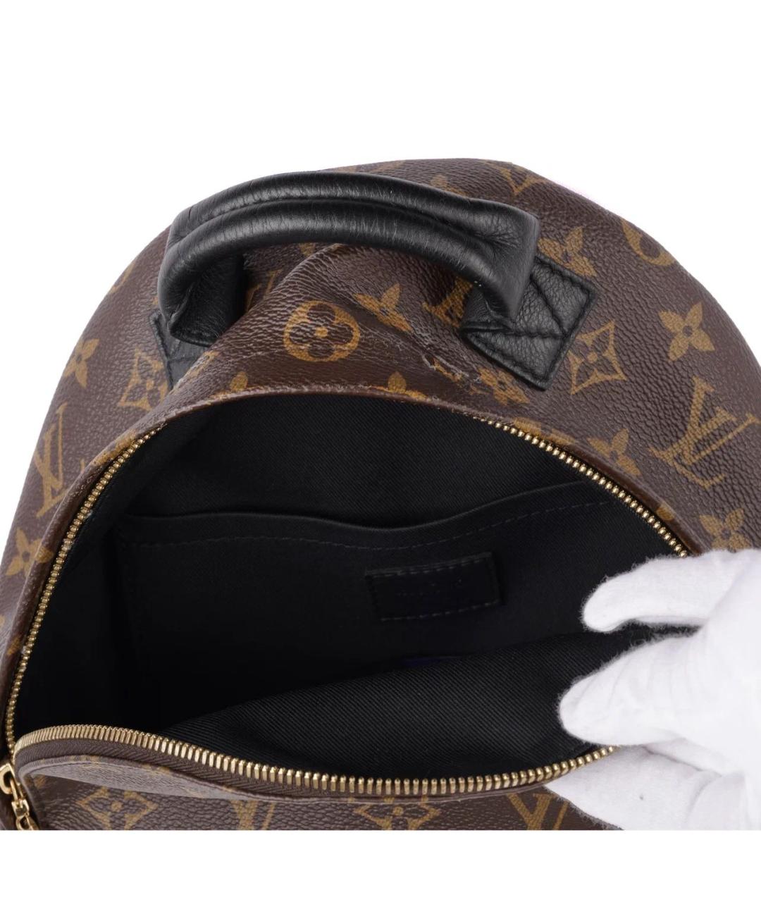 LOUIS VUITTON Коричневый кожаный рюкзак, фото 6