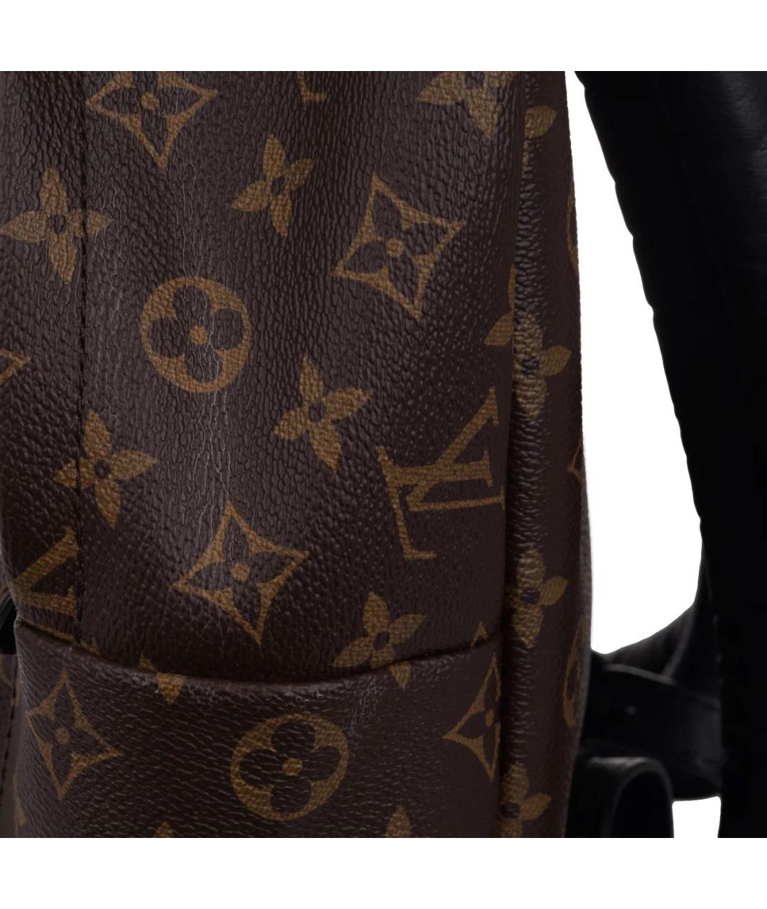 LOUIS VUITTON Коричневый кожаный рюкзак, фото 8