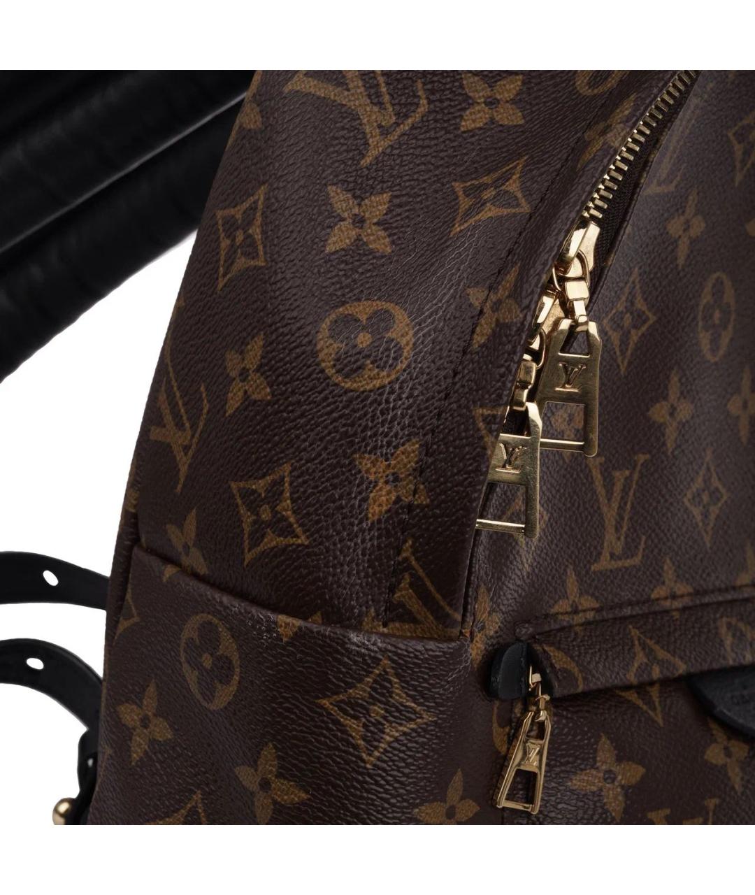 LOUIS VUITTON Коричневый кожаный рюкзак, фото 7
