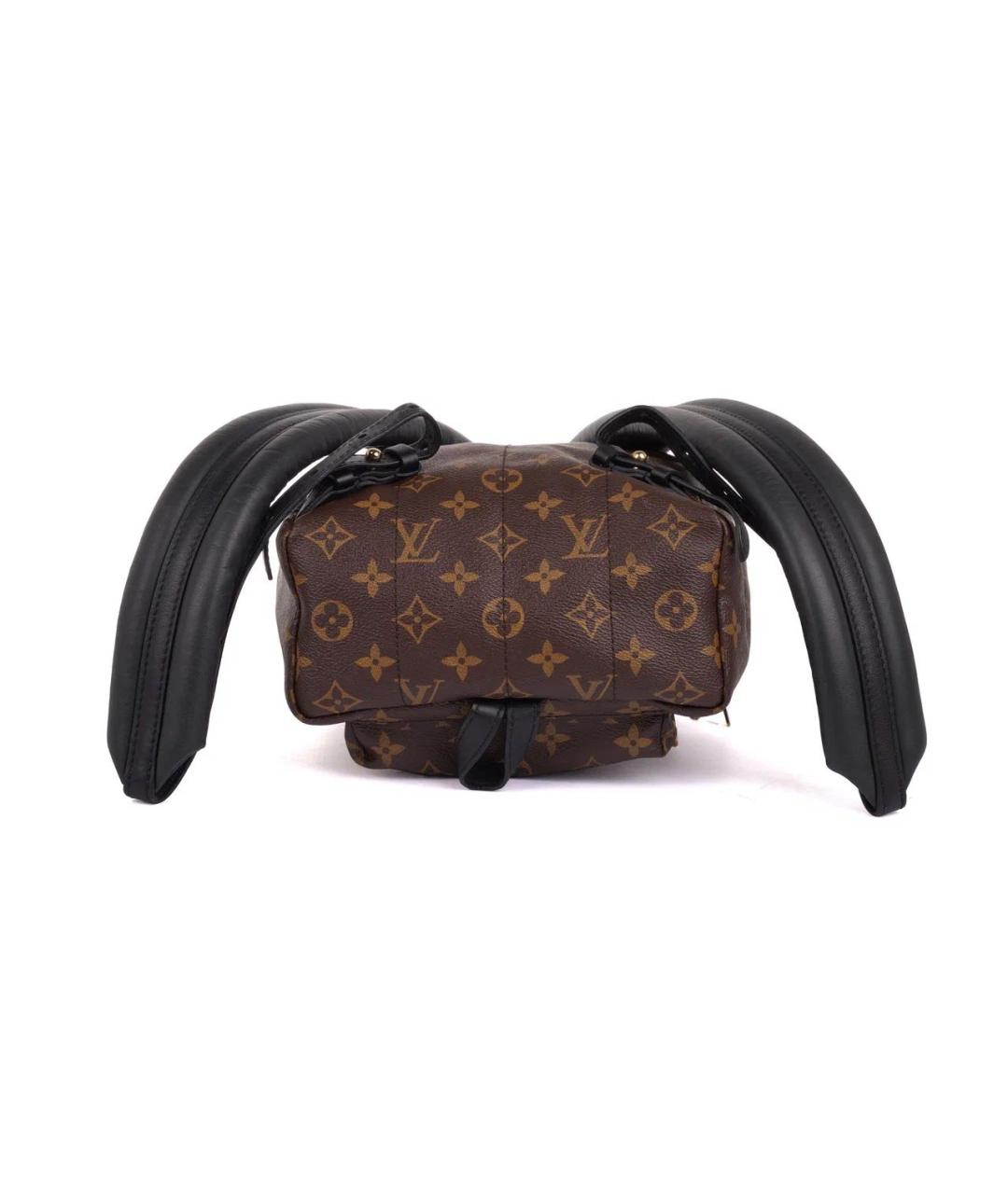 LOUIS VUITTON Коричневый кожаный рюкзак, фото 5