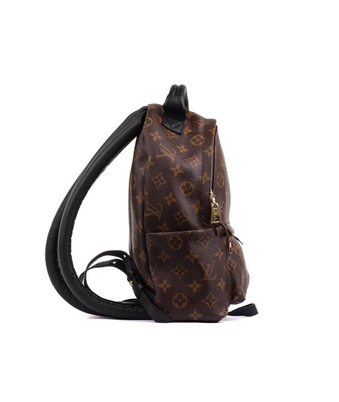 LOUIS VUITTON Коричневый кожаный рюкзак, фото 3