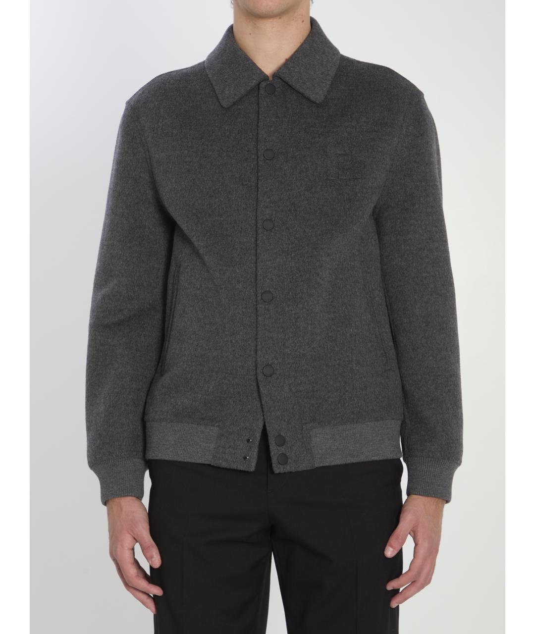 FENDI Серая шерстяная куртка, фото 2