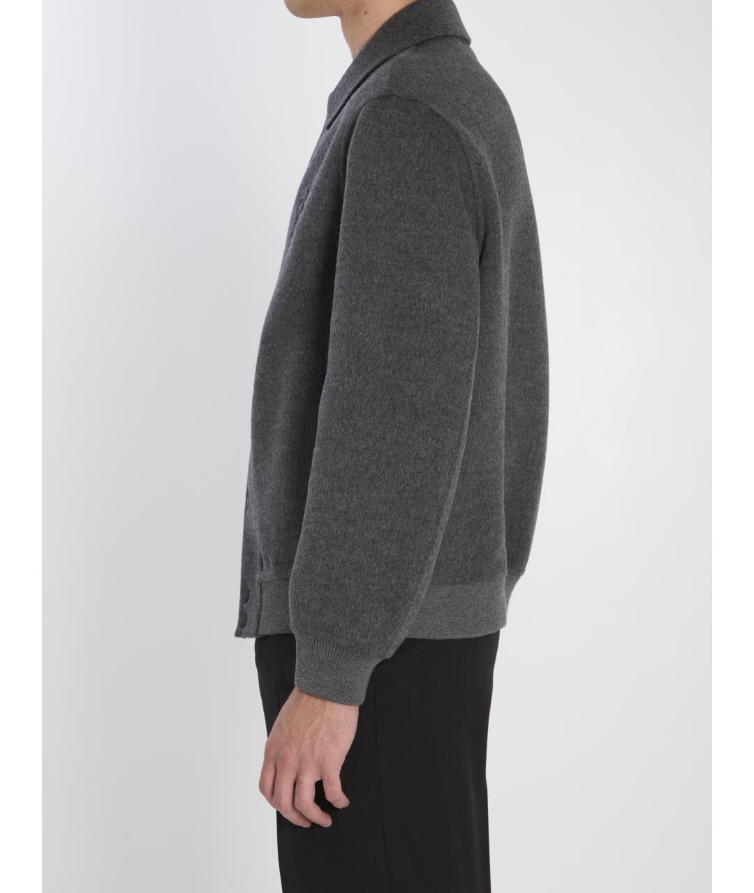 FENDI Серая шерстяная куртка, фото 4