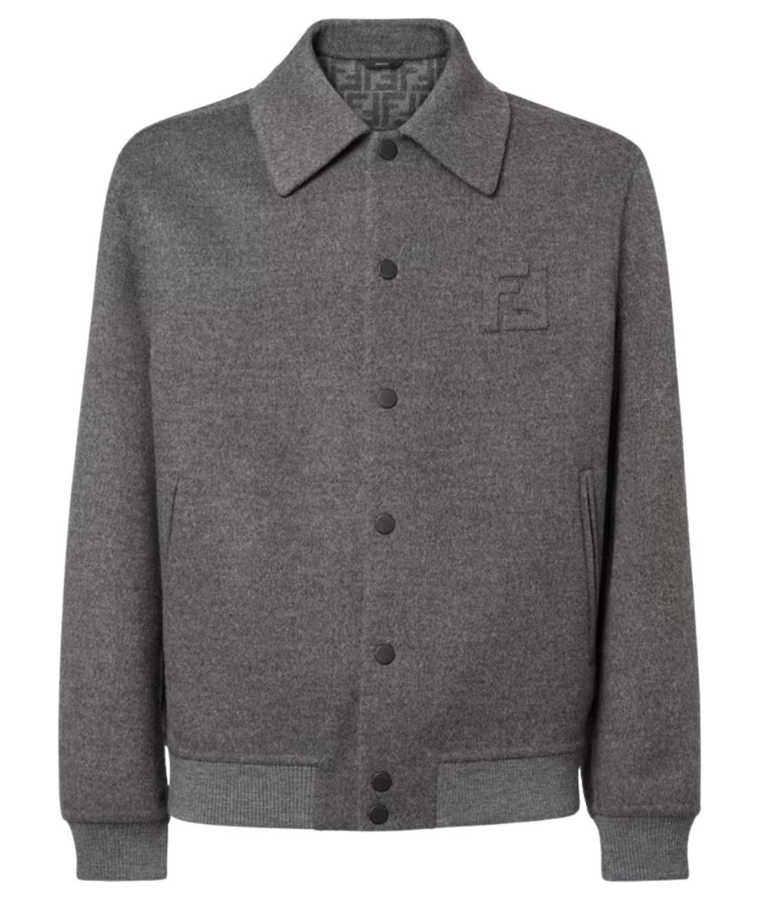FENDI Серая шерстяная куртка, фото 1