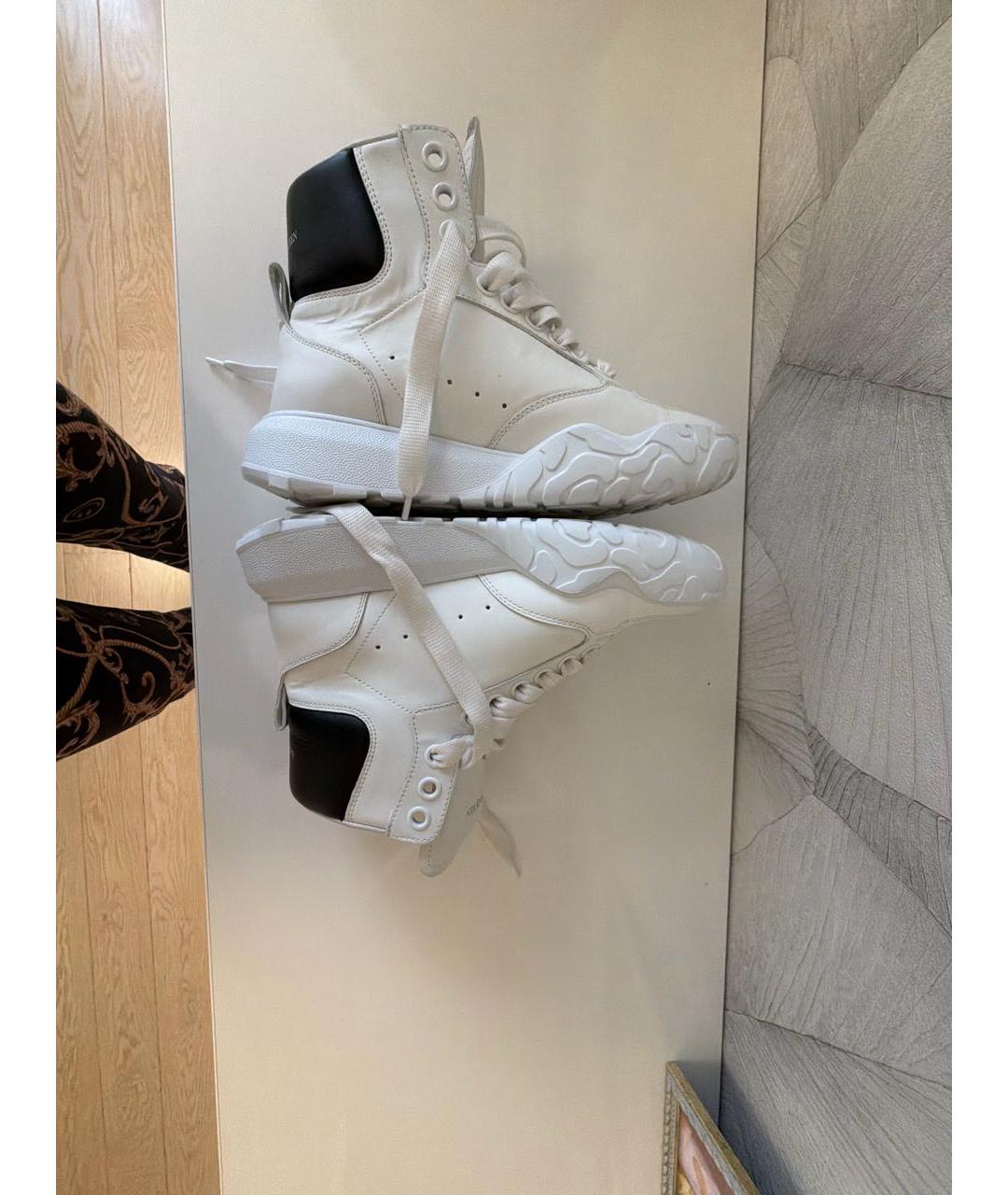 ALEXANDER MCQUEEN Белые кожаные кроссовки, фото 6