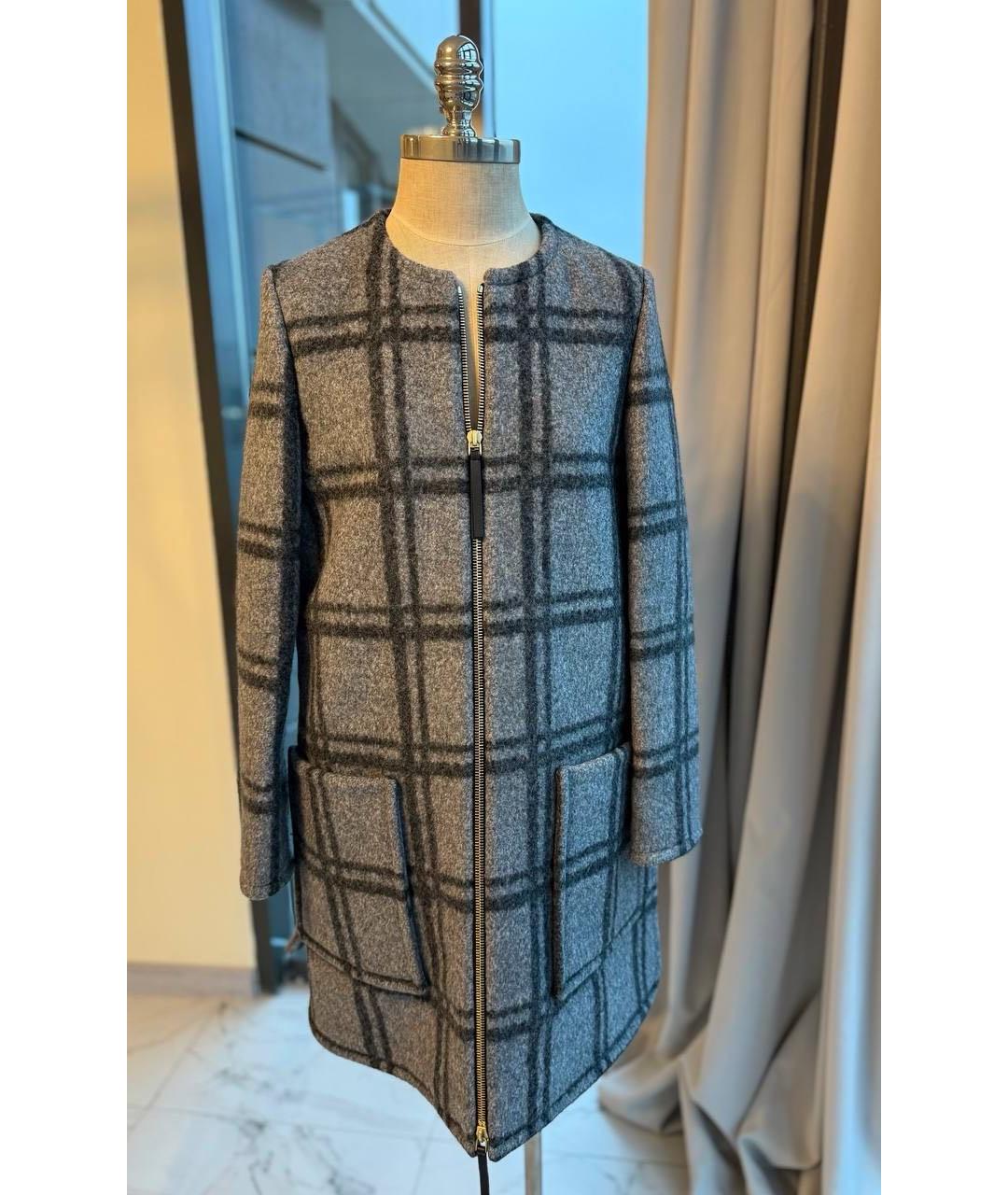 MARNI Серое пальто, фото 8