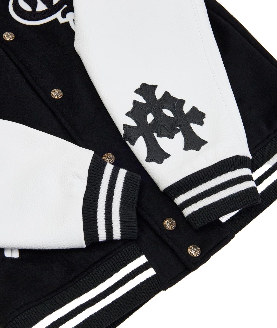 CHROME HEARTS Черная кожаная куртка, фото 3