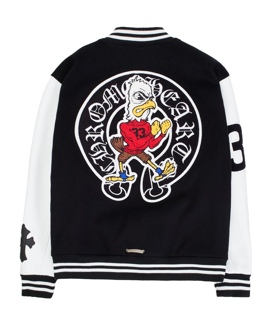 CHROME HEARTS Черная кожаная куртка, фото 2