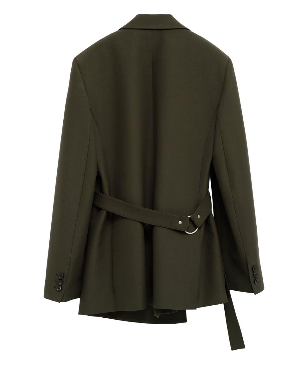 LOEWE Зеленый шерстяной жакет/пиджак, фото 2