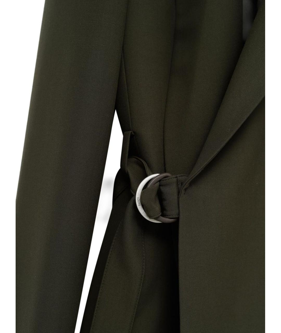 LOEWE Зеленый шерстяной жакет/пиджак, фото 3