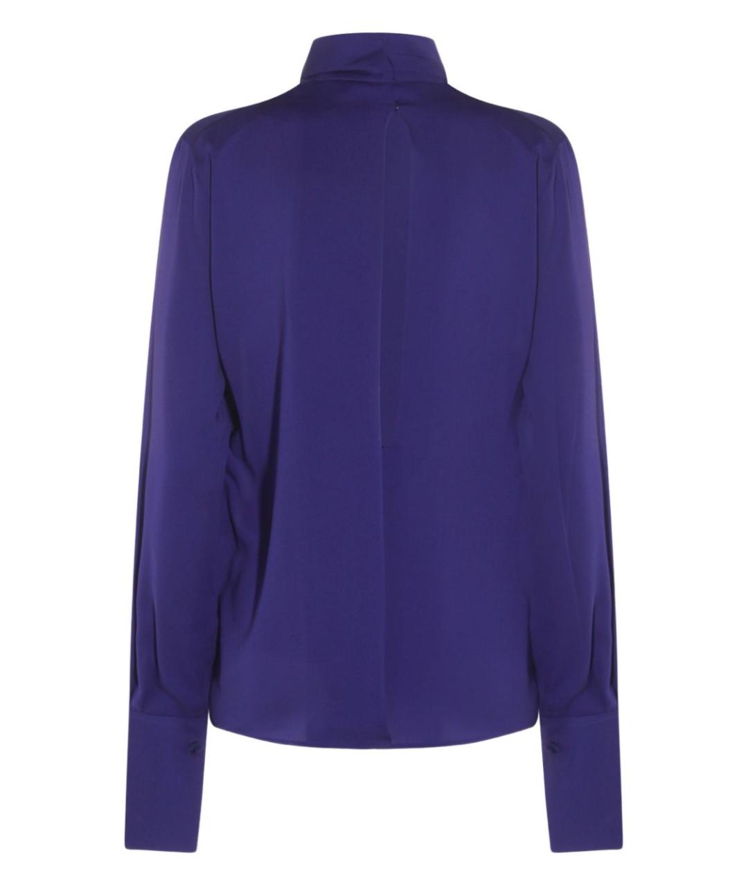 TOM FORD Фиолетовая шелковая блузы, фото 2