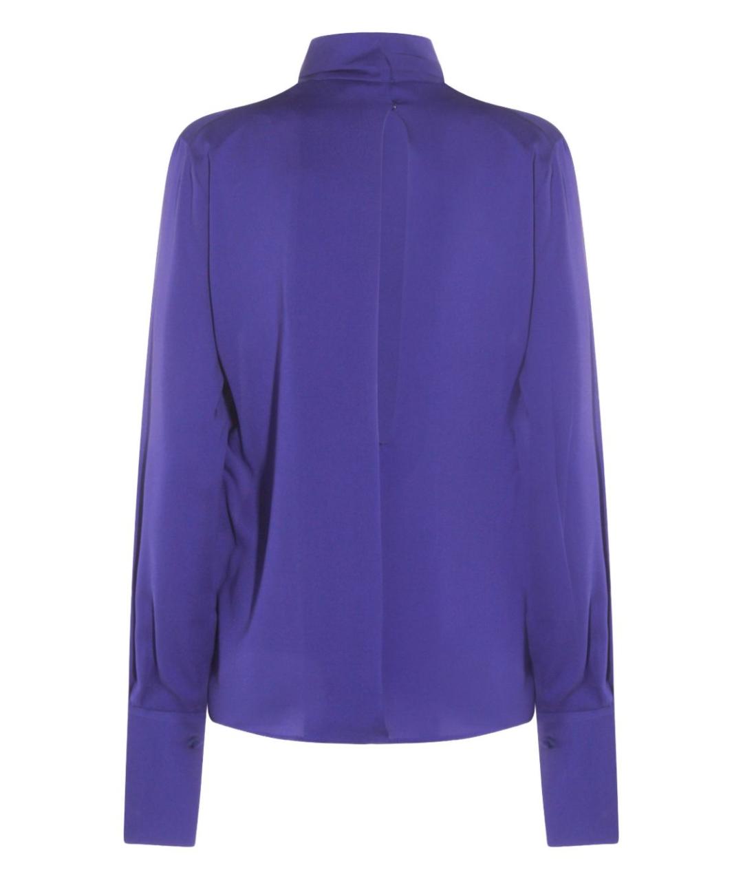 TOM FORD Фиолетовая шелковая блузы, фото 4