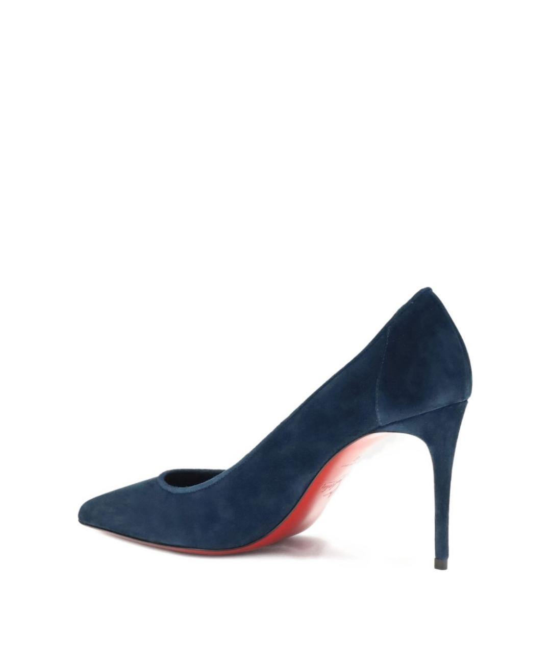 CHRISTIAN LOUBOUTIN Синие замшевые туфли, фото 3