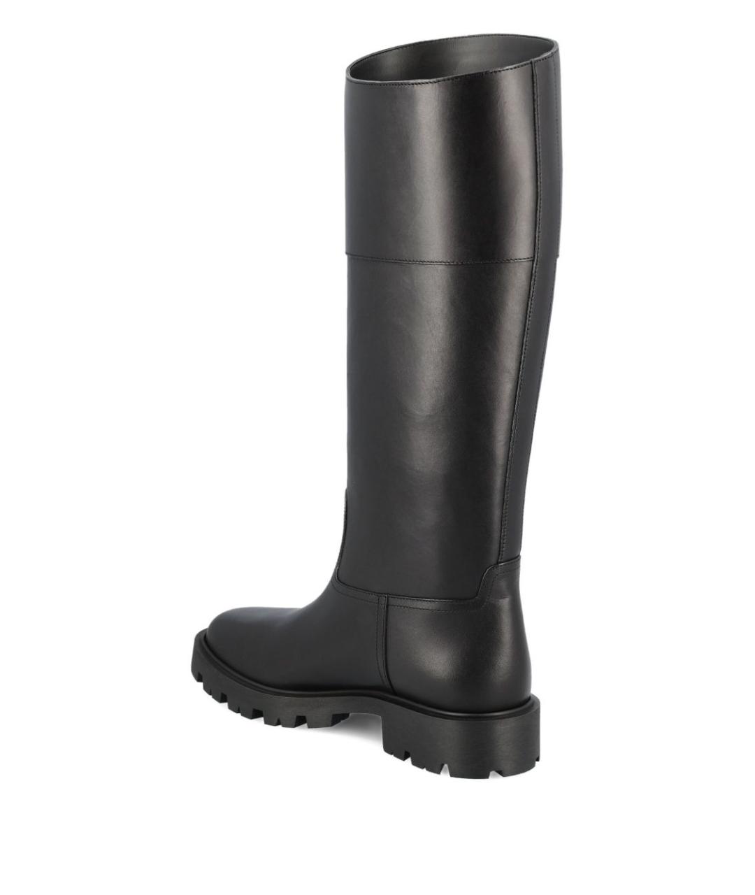 CELINE Черные кожаные сапоги, фото 3