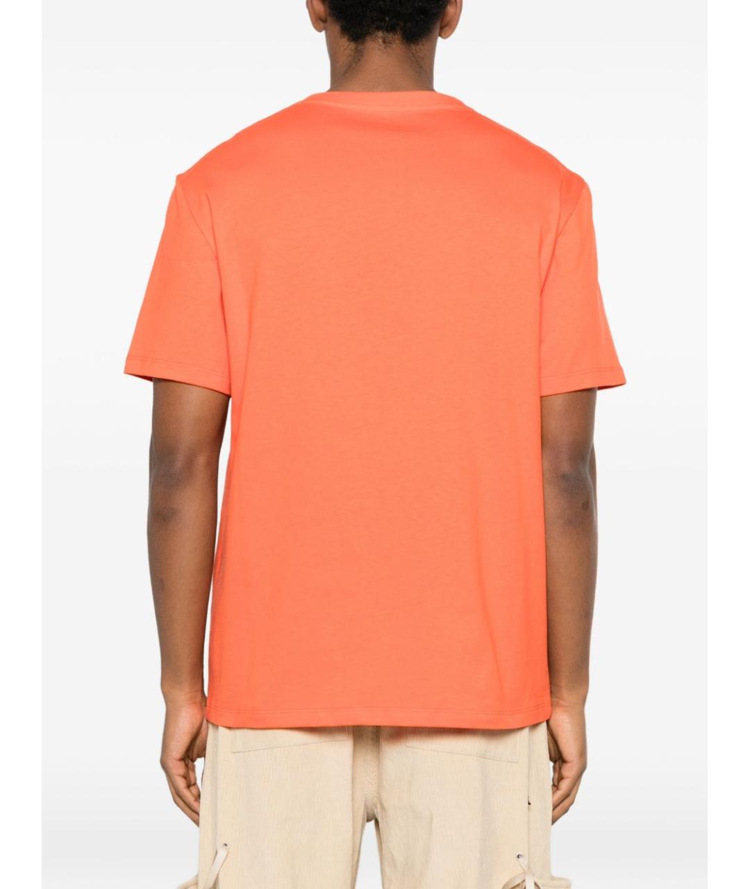 LOEWE Оранжевая хлопковая футболка, фото 3