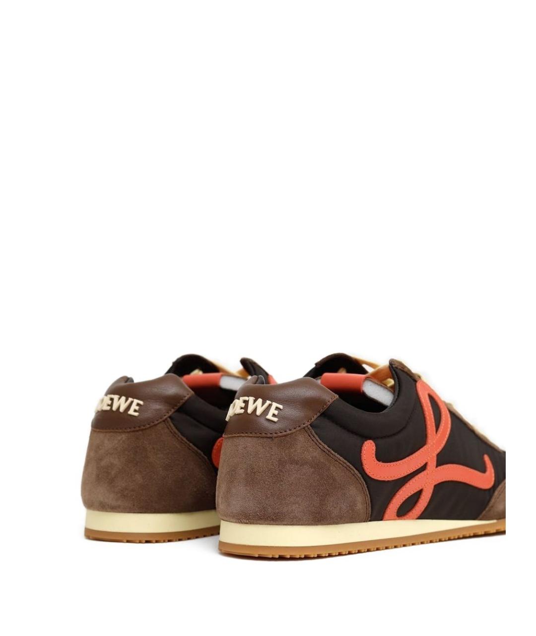 LOEWE Коричневые кроссовки, фото 3