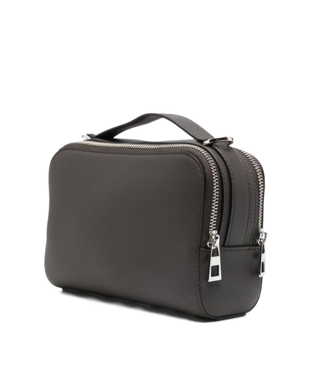 LOEWE Серая кожаная сумка на плечо, фото 3