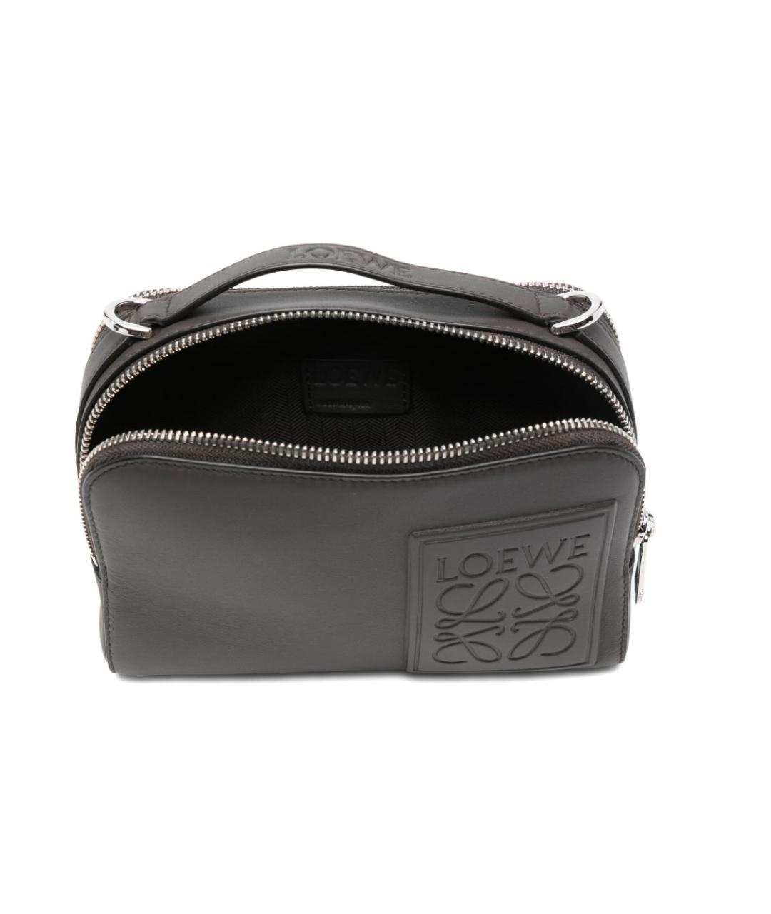 LOEWE Серая кожаная сумка на плечо, фото 4