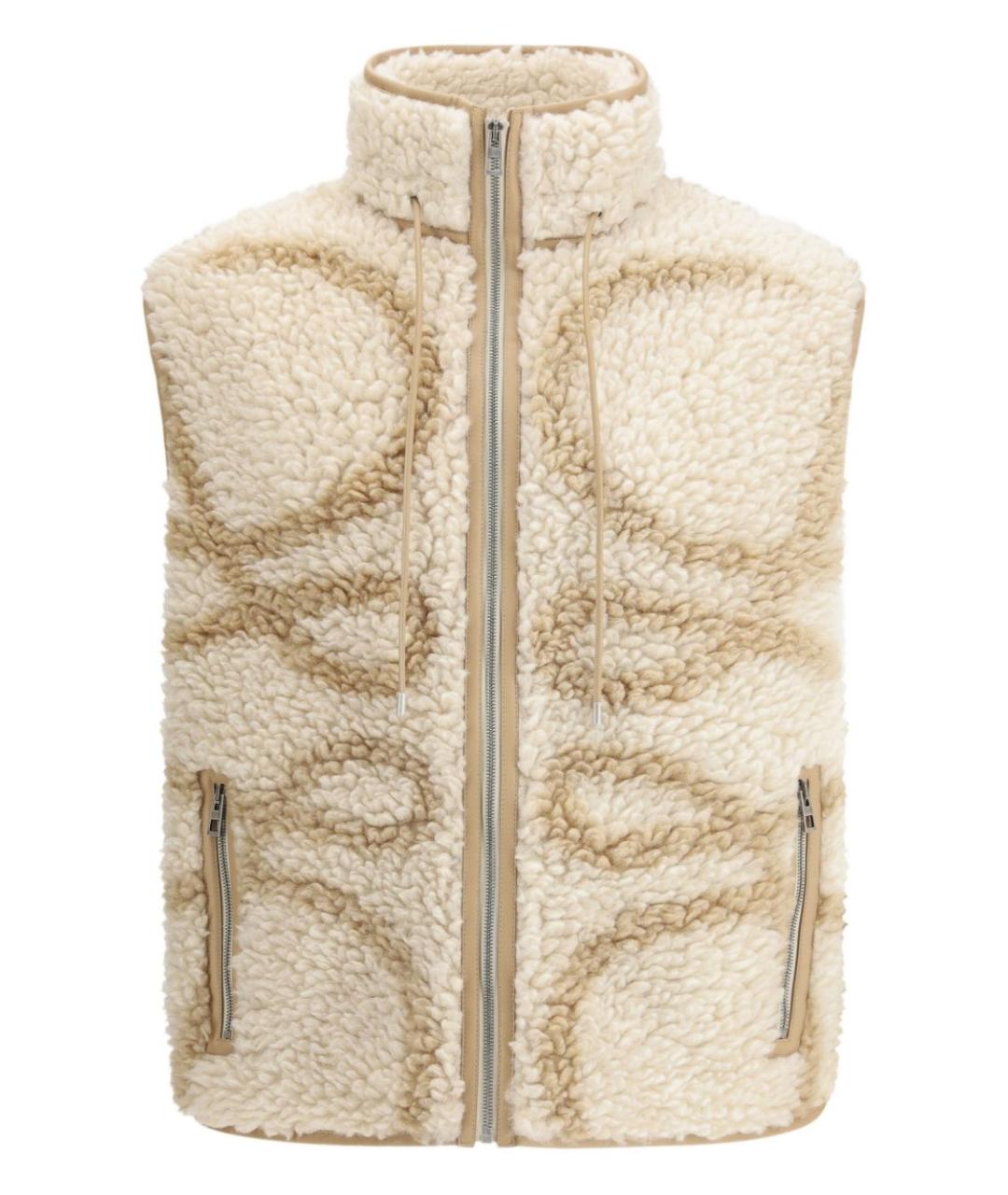 LOEWE Бежевый шерстяной жилет, фото 1