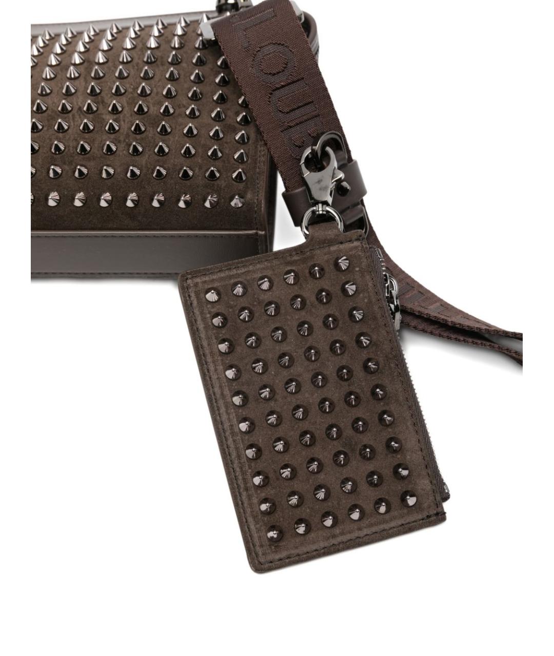 CHRISTIAN LOUBOUTIN Коричневая сумка на плечо, фото 5