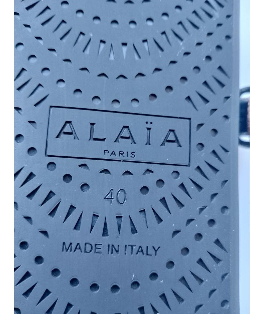 ALAIA Черные кожаные балетки, фото 8