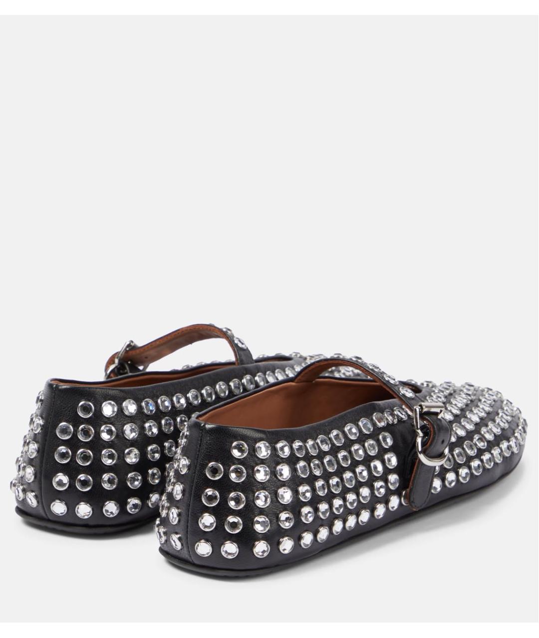 ALAIA Черные кожаные балетки, фото 2