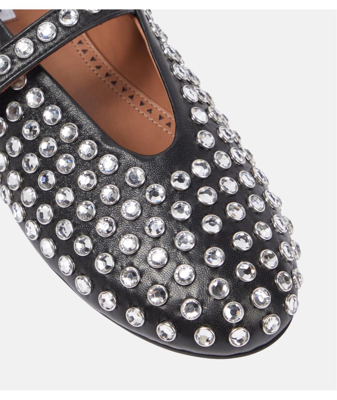 ALAIA Черные кожаные балетки, фото 3