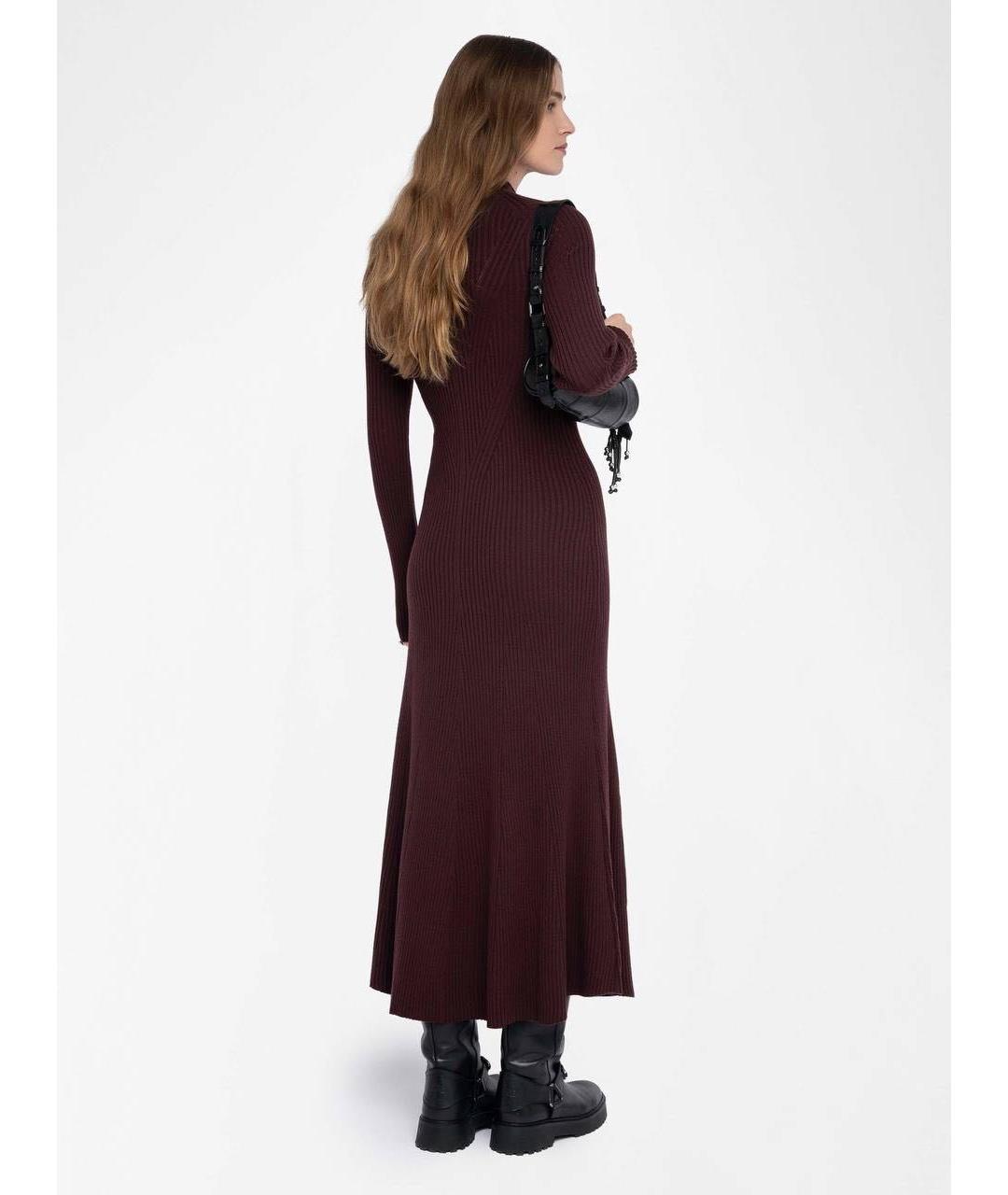 ZADIG & VOLTAIRE Коричневое кашемировое повседневное платье, фото 4