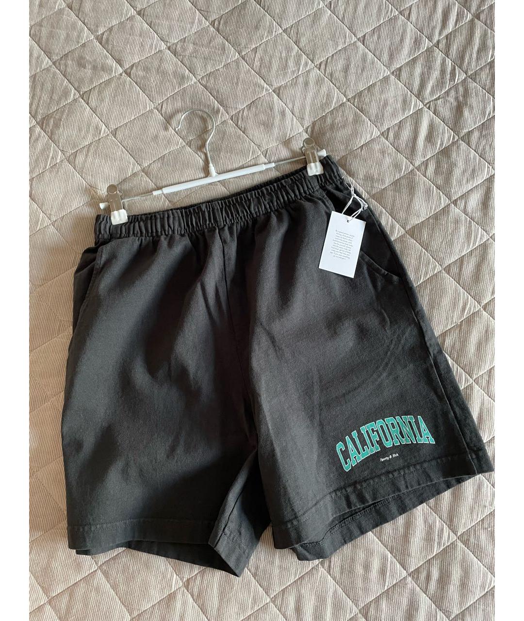 SPORTY AND RICH Антрацитовый хлопковый спортивные костюмы, фото 3