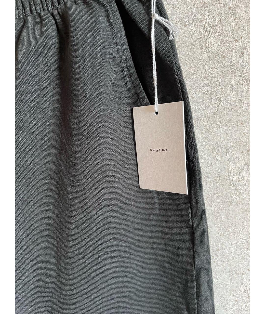 SPORTY AND RICH Антрацитовый хлопковый спортивные костюмы, фото 4