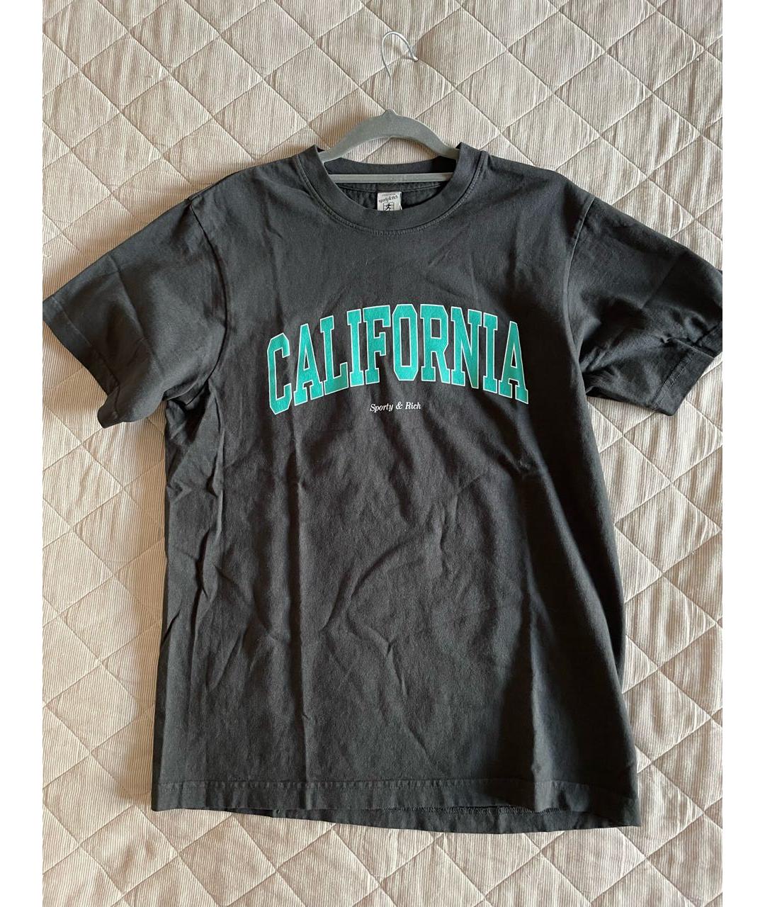 SPORTY AND RICH Антрацитовый хлопковый спортивные костюмы, фото 2