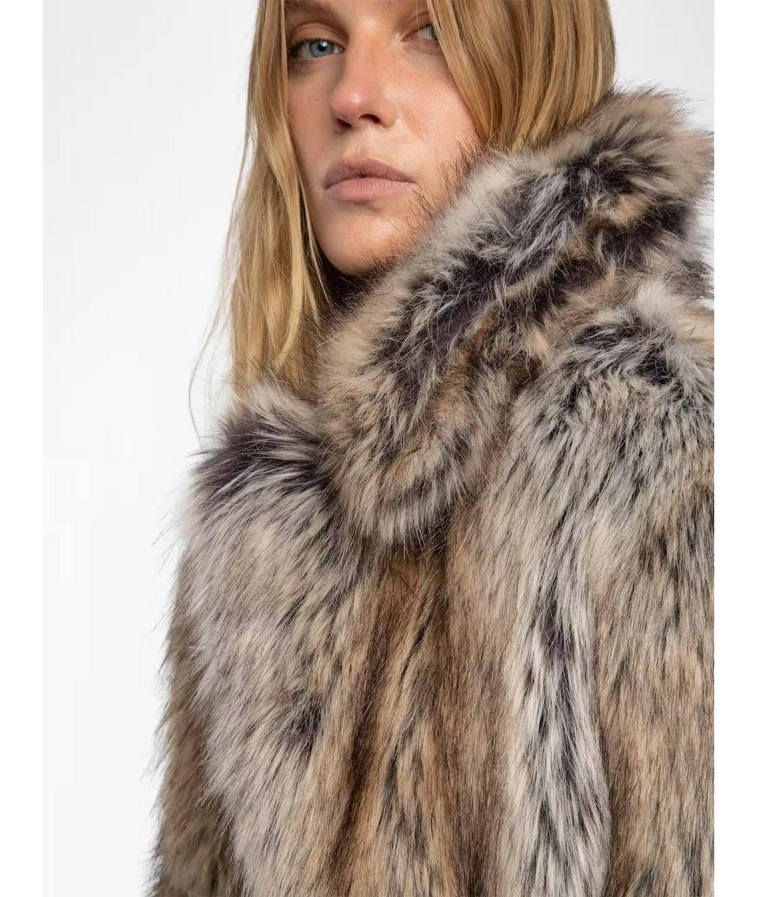 ZADIG & VOLTAIRE Бежевая шуба, фото 4