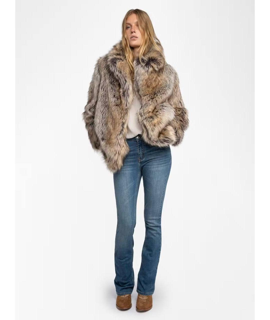 ZADIG & VOLTAIRE Бежевая шуба, фото 2