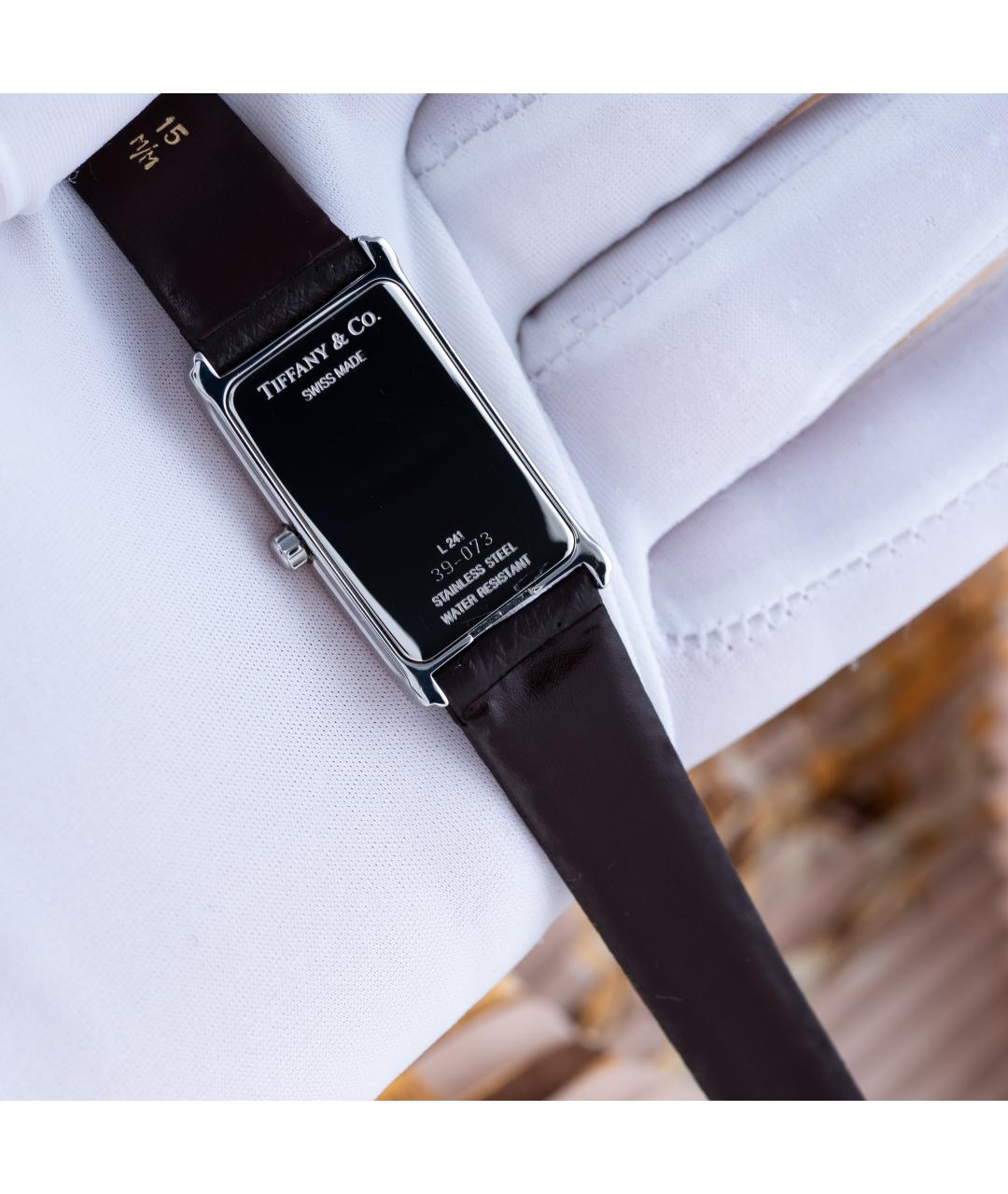 TIFFANY&CO Черные металлические часы, фото 6
